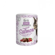 Brit Care Cat Snack Superfruits Salmon Ласощі для дорослих стерилізованих котів з лососем шипшиною та журавлиною 100 г