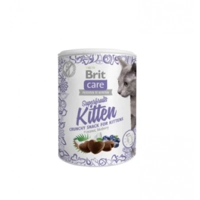 купити Brit Care Cat Snack Superfruits Kitten Ласощі для кошенят від 6 тижнів з куркою кокосом та чорницею 100 г в Одеси