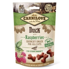 Carnilove Duck with Raspberries Ласощі для кішок з качкою і малиною для імунітету 50 г