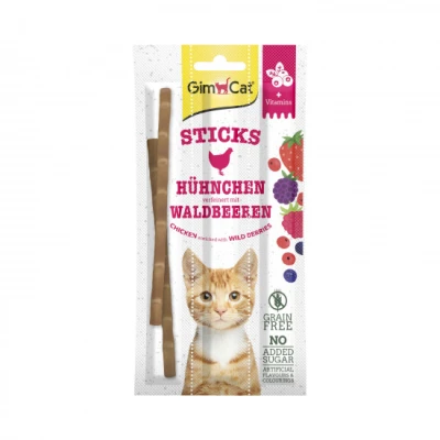 купити GimCat Superfood Duo-Sticks Дуо-палички з курчам і лісовими ягодами 3шт в Одеси