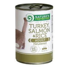 Nature's Protection Neutered Turkey, Salmon&Rice Вологий корм для стерилізованих котів та кішок з індичкою, лососем та рисом