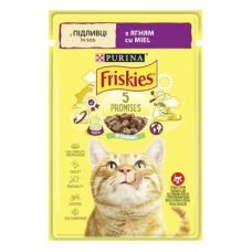 Friskies шматочки у підливці з ягням для котів, 85 гр.