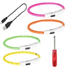 Trixie (Тріксі) Нашийник сяючий з USB XS-S 35cм / 7мм