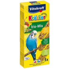 Vitakraft (Вітакрафт) Original Trio-Mix крекер для хвилястих папуг з інжиром ківі та бананом 90 г / 3 шт