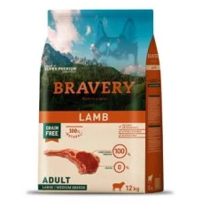 BRAVERY Lamb Large/Medium Adult, сухий корм для собак cередніх та великих порід, Ягням