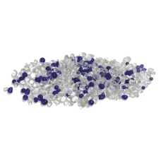 CRYSTAL SAND, оброблене скло, прозоре / синє, 400г
