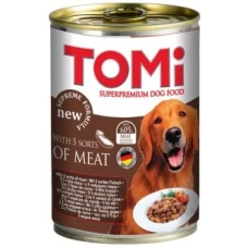 TOMi 5 kinds of meat 5 ТОМІ ВИДІВ М'ЯСА консерви для собак