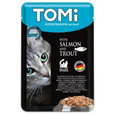 купити TOMi ЛОСОСЬ ФОРЕЛЬ (Salmon Trout) вологий корм, консерви для котів в Одеси