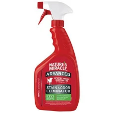 8in1 Nature's Miracle Advanced Stain and Odor Eliminator Спрей для видалення плям і запахів від собак з посиленою формулою, 946 мл