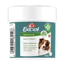 8in1 (8в1) Vitality Excel DETER  для цуценят та дорослих собак від копрофагії (поїдання фекалій)