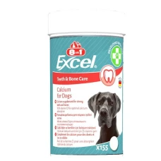 8in1 (8в1) Vitality Excel Calcium кальцій для цуценят та дорослих собак для зубів та кісток