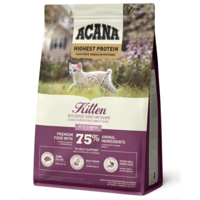 купити Acana Highest Protein Kitten Беззерновий сухий корм із куркою, індичкою та лососем для кошенят в Одеси