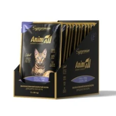AnimAll вологий корм для котів Тунець з куркою