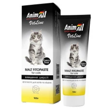 AnimAll VetLine (ЕнімАлл ВетЛайн) Malt Fitopaste - Фітопаста для виведення шерсті у котів 