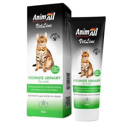 купити AnimAll VetLine (ЕнімАлл ВетЛайн) Fitopaste Urinary - Фітопаста для запобігання захворювань сечовидільної системи у котів в Одеси