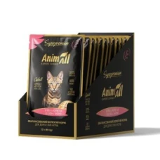 AnimAll вологий корм для котів Курка з Креветками