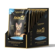 AnimAll вологий корм для котів Тунець