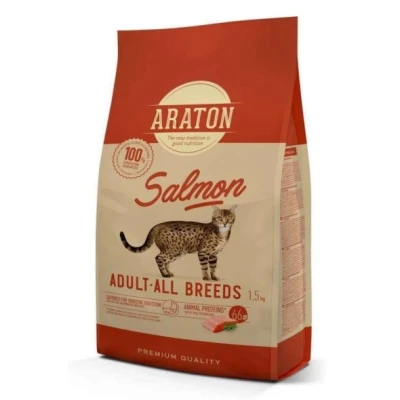 купити ARATON SALMON Adult All Breeds Повноцінний сухий корм з лососем для дорослих котів в Одеси