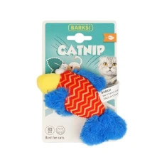 Barksi Catnip Рибка М'яка іграшка для котів різного віку із запахом котячої м'яти