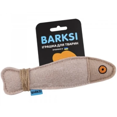 купити Barksi Рибка з мотузкою М'яка іграшка у вигляді рибки з дзвіночком усередині та мотузкою для кішок в Одеси