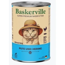Baskerville CAT Super Premium Pute und Hering Баскервиль Суперпремиум Индейка и сельдь влажный корм для кошек