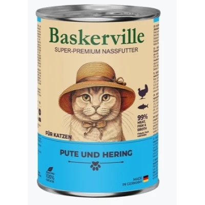 купить Baskerville CAT Super Premium Pute und Hering Баскервиль Суперпремиум Индейка и сельдь влажный корм для кошек в Одессы