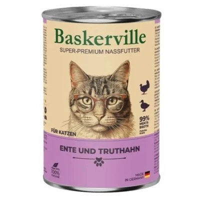 купить Baskerville CAT Super Premium Ente und Truthahn Баскервиль Суперпремиум Утка и индейка влажный корм для кошек в Одессы