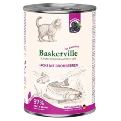 купити Baskerville CAT Holistic Lachs Mit Brombeeren Баскервіль Холістік Лосось з ожиною вологий корм для кошенят в Одеси