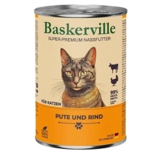 Baskerville CAT Super Premium Pute und Rind Баскервиль Суперпремиум Индейка и говядина влажный корм для кошек