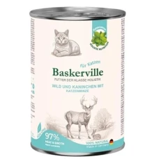 Baskerville CAT Holistic Wild und Kaninchen Баскервиль Холистик Оленина с кроликом и кошачьей мятой влажный корм для кошек