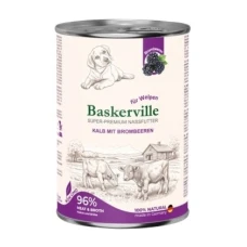 Baskerville DOG Holistic Kalb mit Brombeeren Баскервіль Холістик Телятина з ожиною  вологий корм для цуценят