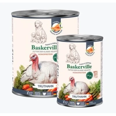 купити Baskerville DOG Holistic Truthahn Баскервіль Холістик Індичка з морквою вологий корм для цуценят та вагітних собак в Одеси