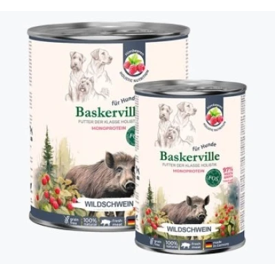 купити Baskerville DOG Holistic Wildschwein Баскервіль Холістик Дикий кабан з малиною вологий корм для собак в Одеси