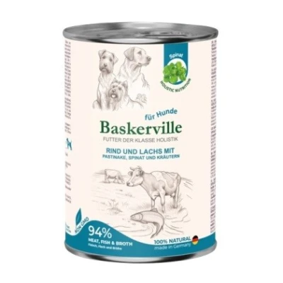 купити Baskerville DOG Holistic Rind und Lachs mit Pastinake Баскервіль Холістик Яловичина та лосось з пастернаком вологий корм для собак в Одеси
