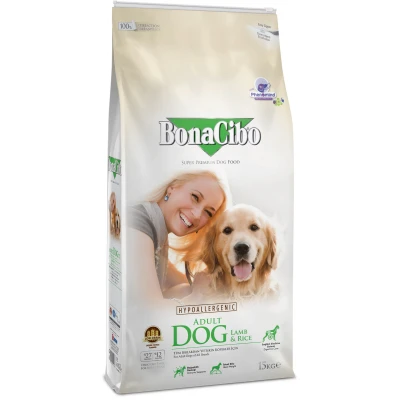 купити BonaCibo Adult Dog Lamb&Rice з м'ясом ягняти та рисом собак всіх порід в Одеси
