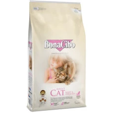 BonaCibo Adult Cat Light&Sterilized з м'ясом курки, анчоусами та рисом для дорослих стерилізованих котів та котів із зайвою вагою