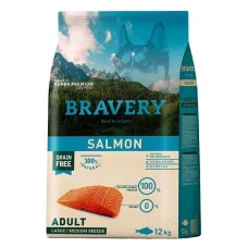 BRAVERY Salmon Large/Medium Adult, сухий корм для дорослих собак cередніх та великих  порід, з лососем 