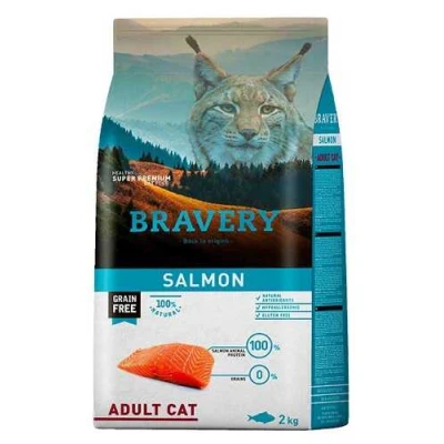 купити Bravery Cat Adult Salmon Сухий корм з лососем для дорослих котів та кішок в Одеси