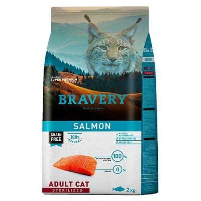 купити Bravery Cat Adult Sterilized Salmon Сухий корм для стерилізованих кішок з лососем в Одеси