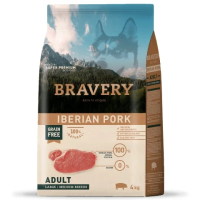 купити BRAVERY Adult Large/Medium Iberian Pork сухий корм для дорослих собак середніх та великих порід ІБЕРІЙСЬКА СВИНИНА в Одеси