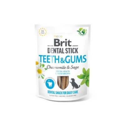 купити Brit Dental Stick Teeth and Gums ласощі для дорослих собак з ромашкою та шавлією для здоров'я ясен і зубів в Одеси
