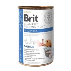 Brit GF Veterinary Diets Grain-Free Dog Recovery Salmon Вологий корм із лососем для собак та котів у період одужання