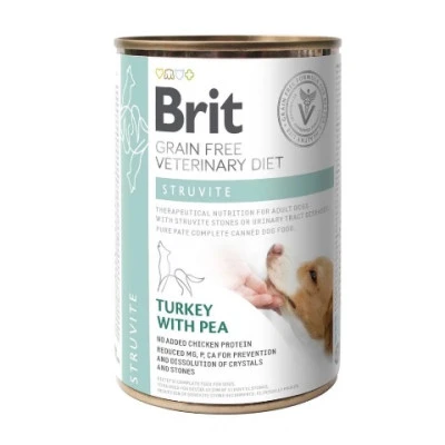 купити Brit GF Veterinary Diets Grain-Free Dog Struvite Turkey with Pea Дієтичний вологий корм для лікування захворювань сечовивідних шляхів у собак з індичкою та горохом в Одеси
