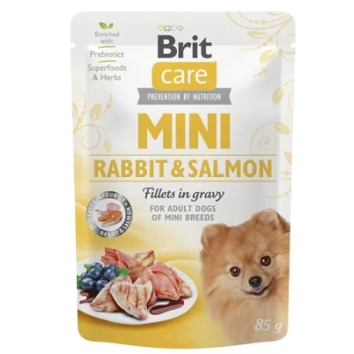 купити Brit Care Mini Rabbit & Salmon Пауч філе кролик і лосось в соусі для собак 85 гр в Одеси