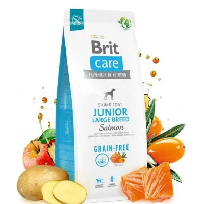 купити Brit Care Dog Grain-free Junior Large Breed Salmon беззерновий з лососем для юніорів великих порід в Одеси