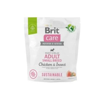 купить Brit Care Dog Sustainable Adult Small Breed с курицей и насекомыми для взрослых собак мелких пород в Одессы