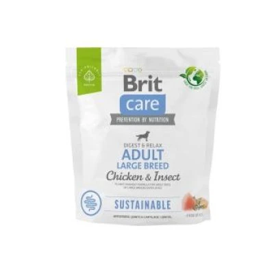 купить Brit Care Dog Sustainable Adult Large Breed с курицей и насекомыми для взрослых собак больших пород в Одессы