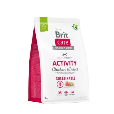 купити Brit Care Dog Sustainable Activity з куркою та комахами для активних собак в Одеси