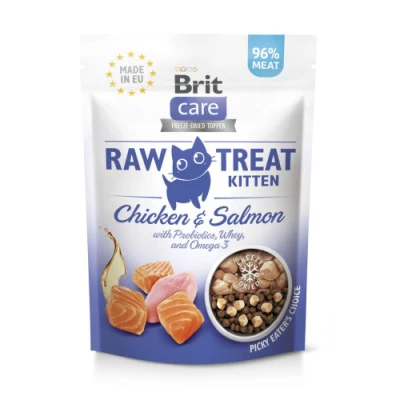 купити Brit Care Raw Treat Kitten Freeze-dried Ласощі для кошенят з куркою і лососем в Одеси