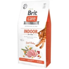 Brit Care Cat GF Indoor Anti-stress беззерновой свіжа курка для дорослих кішок